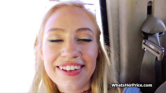 Banging slutty blonde hitchhiker