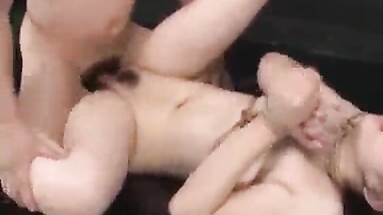 Japanese Threesome In Bondage