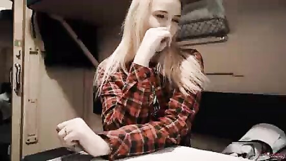 Teen Blonde Sucks And Swallows