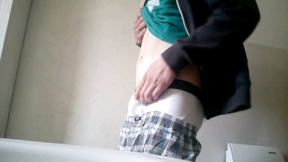 hot cuming in two Boxers, mal wieder geill gewichst