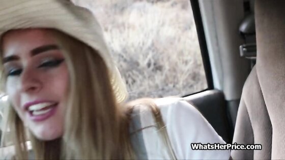 Straw hat hitchhiker teen fucked