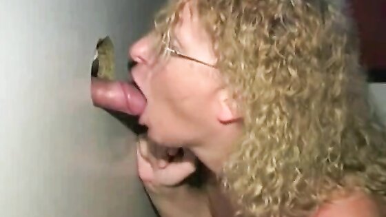 Blonde Slut Fucked In Glory Hole