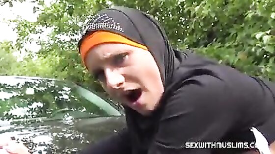 Cute Muslim Fucked Outdoors