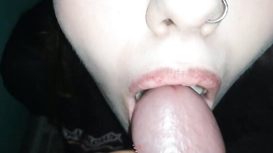 Girl swallows a lot of cum I cum in her mouth